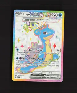 Lapras ex 158/142 Stellar Crown Full Art Ultra Rare Holo Pokemon Card NM - Image 1