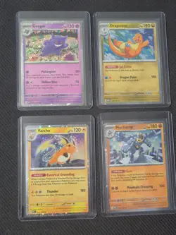 Pokemon Sam's Club 151 4 Mini Tin promos Raichu Machamp Dragonite ALL NEAR MINT - Image 1