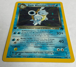 Pokemon Dark Blastoise 3/82 Team Rocket Holo Rare 1st Edition 70 HP English - Image 2
