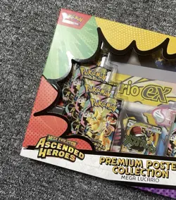 ⭐ Pokemon TCG Ascended Heroes Premium Poster Collection Mega Lucario | SEALED ✅ - Image 2