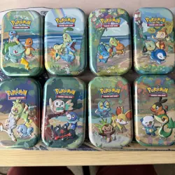 Pokemon Celebrations 25th Anniversary Mini Tins Full Art Set - Empty - Image 1