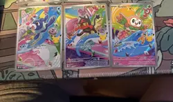 Pokemon TCG First Partner Illustration Collection Series 1 Alola Gen 7 Starters - Image 1