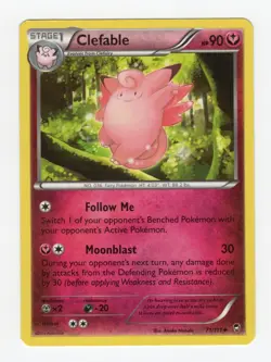 2014 Pokemon Clefairy 70/111 & Clefable 71/111 - XY - Furious Fists LP - Image 4