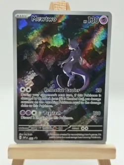 Pokemon TCG 2023 Mewtwo SVP 052 Black Star Promo Rare Holo - Image 1