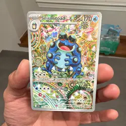 Pokemon Seismitoad Illustration Rare Full Art Holo Sv: Black Bolt 105/086 170 HP - Image 1