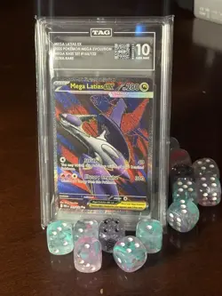 Pokemon TCG; Mega Latias EX 163, Ultra Rare, Gem Mint, Tag 10, Mega Evolution - Image 1
