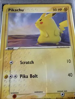 Low Pop Pokemon Ex Pikachu Sandstorm #72 PSA 10 Gem Mint 2003 WOTC Rare Vintage - Image 3