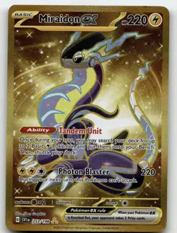 MIRAIDON EX 253/198 HYPER RARE SCARLET & VIOLET POKEMON NEAR MINT - Image 2