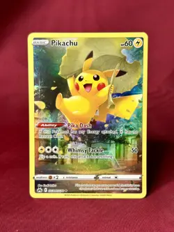 Full Art - Pikachu Pokemon Sword & Shield Crown Zenith Galarian Gallery #GG30 - Image 1