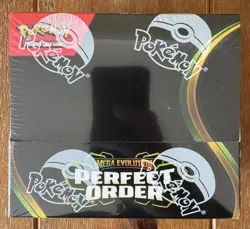 Brand New Sealed Pokemon TCG Mega Evolution Perfect Order Booster Box (36 Packs) - Image 1