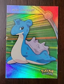 DMG Topps Lapras HV13 Rainbow Foil Series 3 Pokemon 2000 TVAnimationEdition Rare - Image 1