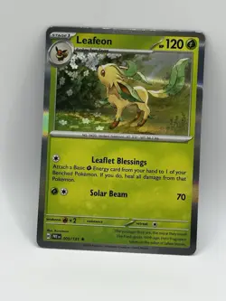 Pokemon TCG - Prismatic Evolutions - Holo Rare - Leafeon - 005/131 - Image 1
