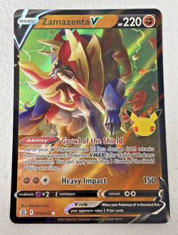 Zamazenta V 018/025 Ultra Rare - 2021 Pokemon Celebrations 25th Anniversary TCG - Image 1