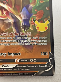 Zamazenta V 018/025 Ultra Rare - 2021 Pokemon Celebrations 25th Anniversary TCG - Image 4