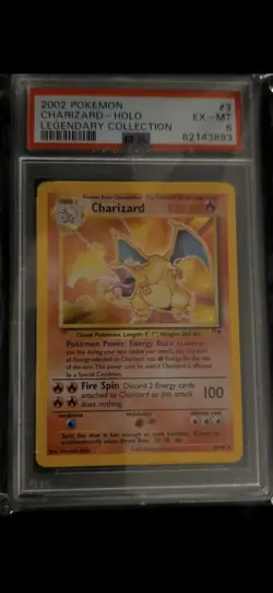 CHARIZARD Legendary Collection Holo Rare #3 PSA 6 Vintage Pokemon - Image 1
