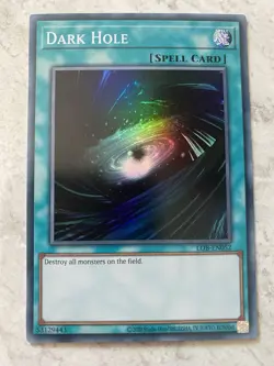 Yugioh - Dark Hole - LOB-EN052 - Super Rare Unlimited (25th) - Image 1