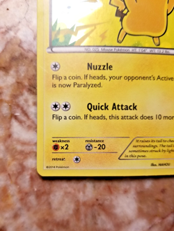 ⚡ Pikachu 2014 MOVIE PROMO ⚡ / HOLO RARE Pokemon 42/146 / MP - Image 4