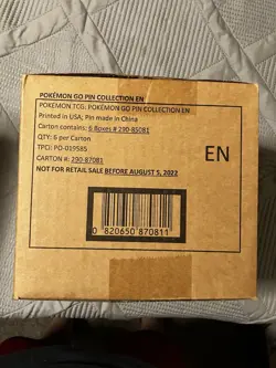 Pokemon Go Pin Collection Factory Sealed Case Kanto Starters Mint - Image 1