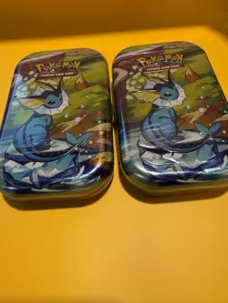 🔥Pokemon Vaporeon Mini Tin Prismatic Evolutions Sealed Lot of 2 NEW💎 - Image 1