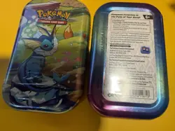 🔥Pokemon Vaporeon Mini Tin Prismatic Evolutions Sealed Lot of 2 NEW💎 - Image 3