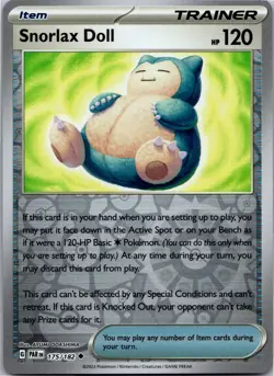 Snorlax Doll - SV04: Paradox Rift 175/182 - Uncommon - NM Pokemon TCG - Image 1