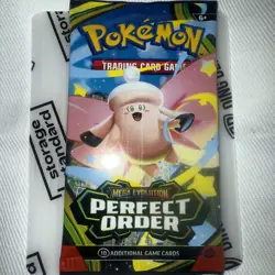 Pokemon Perfect Order Pack SEALED 🔥 Fresh Pull ⚡ Potential Chase 🎯 Art - d8 - Image 1