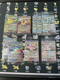 2025 POKEMON Prismatic Evolutions Lot Of 9 Stamped Surprise Box Promos Eevee - Image 1