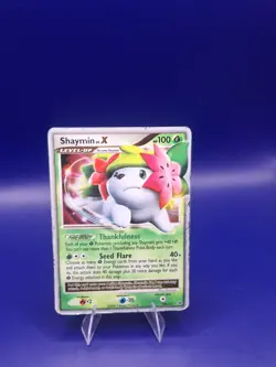 Pokemon Shaymin LV.X 126/127 Platinum Rare Holo LV.X Level Up Land Forme 100 HP - Image 1