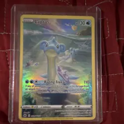Pokemon Lapras GG05/GG70 Crown Zenith Galarian Gallery Ultra Rare Full Art Holo - Image 1