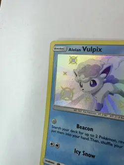 Pokemon Hidden Fates Alolan Vulpix SV8/SV94 Shiny Holo Rare - See Photo! - - Image 4