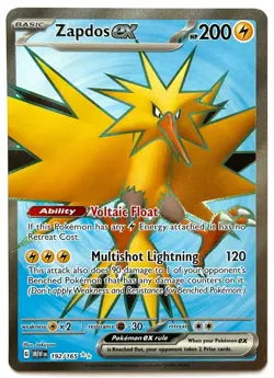 Zapdos ex 192/165 - Pokemon TCG -Scarlet & Violet 151 Ultra Rare Holo - Image 1