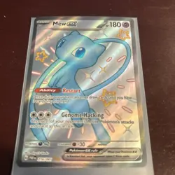 Pokemon TCG Mew ex Shiny Ultra Rare Full Art SV Paldean Fates - Image 1