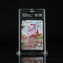 2021 Pokemon SWSH Fusion Strike 270/264 Espeon VMax Alt Art SR TAG 10 (967) - Image 1