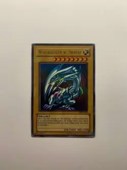 Yugioh Karte: Blauaugiger W. Drache (SDK-G001) - Ultra Rare, Vintage - Image 3