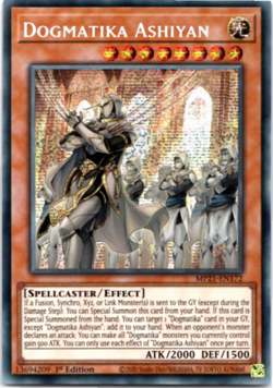 Dogmatika Ashiyan - MP21-EN172 - Prismatic Secret Rare - 1st Edition - Yugioh - Image 1