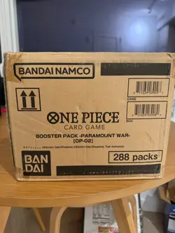 One Piece Paramount War Booster Box Sealed CASE (ENGLISH) OP 02 - Image 1