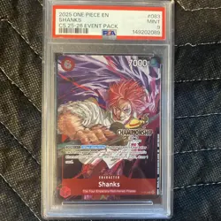 2025 ONE PIECE CHAMPIONSHIP 2025-26 EVENT PACK #083 SHANKS PSA 9 - Image 1