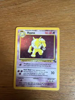 Pokemon TCG Hypno 8/62 Fossil Set Holo Rare WOTC 1999 LP - Image 1