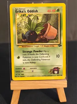 Pokemon TCG | Erika's Oddish 70/132 | Gym Heroes WOTC | Non-Holo - LP - Image 1