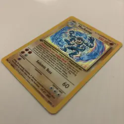 Pokemon Card Machamp 1st Edition Holo Base Set 8/102 WOTC 1999 Vintage Rare LP - Image 4