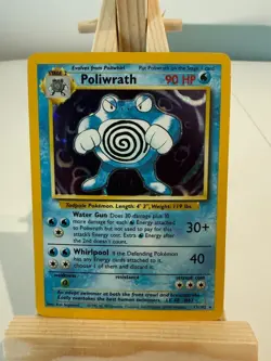 Vintage Pokemon Poliwrath 13/102 – Base Set – LP – Holo - Image 1