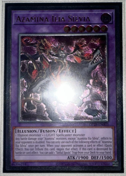 Yu-Gi-Oh Azamina Ilia Silvia OP28 EN003 Ultimate Rare Near Mint - Image 1
