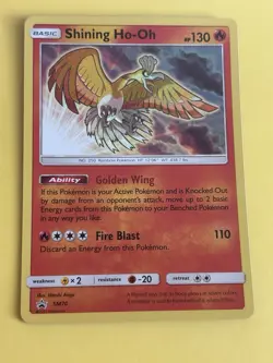 Pokemon TCG Shining Ho-Oh Holo Card SM70 Sun Moon - Image 1