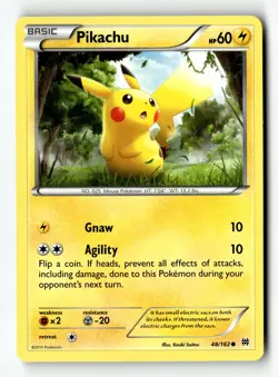 Pokemon Card Pikachu Normal LP XY - BREAKthrough 48/162 - Image 1