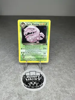 Pokemon TCG Dark Weezing Team Rocket 14/82 Holo Unlimited Rare Card - Image 1