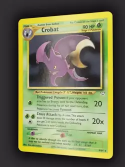 Pokemon TCG Crobat Neo Revelation 4/64 Holo Unlimited Holo Rare - Image 2