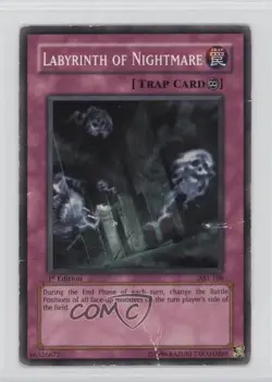 Labyrinth of Nightmare 1st Ed. YuGiOh Ancient Sanctuary #AST-108 2004 READ - Image 1