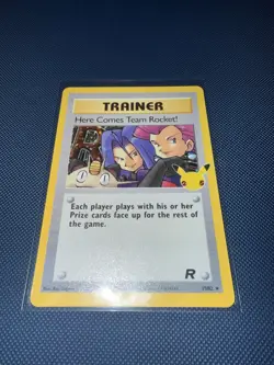 Pokemon TCG Team Rocket Holo Card 15/82 Here Comes - Image 2