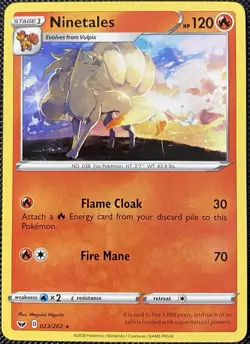 Ninetales 023/202 Swsh01: Sword & Shield Regular - Pokemon Card - Image 1