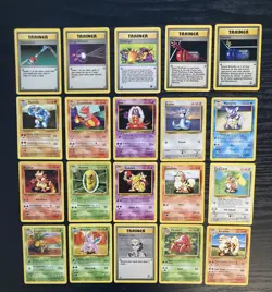 Vintage 1999 Pokemon Cards Collection Bundle Uncommon x 20 - Image 1